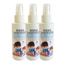 RawHarvest Hand Sanitizer Sensitive Skin Liquid Spray 4oz 3 Pack (FDA NDC 79374-140-05) Alcohol Free